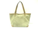 GUCCI(グッチ) トートバッグ GG柄 247209 ベージュ×ブラウン ラメ ジャガード×レザー【20190630】【中古】【dfn】