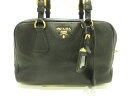 PRADA(プラダ) ショルダーバッグ美品■ - 黒 革タグ レザー【20200317】【中古】【dfn】