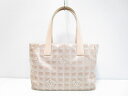 CHANEL(シャネル) トートバッグ ニュートラベルライントートPM A20457 ピンク ラメ ナイロン×レザー【20200222】【中古】【dfn】