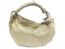【新着】JIMMY CHOO(ジミーチュウ) ショルダーバッグ スカイバッグ/フィリッパ ゴールド スター/スタッズ レザー【20191226】【中古】