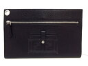 FENDI(フェンディ) クラッチバッグ美品■ - 7M0255 黒 ローマンレザー【20200721】【中古】【dfn】
