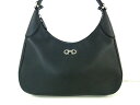 SalvatoreFerragamo(サルバトーレフェラガモ) ショルダーバッグ ガンチーニ 21B 640 黒 レザー【20200405】【中古】【dfs】