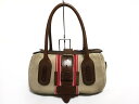 Chloe(クロエ) ショルダーバッグ - ベージュ×ダークブラウン×レッド スエード×レザー【20200523】【中古】【dfn】