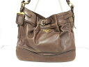 【新着】PRADA(プラダ) ショルダーバッグ - ダークブラウン 革タグ レザー【20200303】【中古】