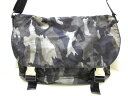 PRADA(プラダ) ショルダーバッグ - ダークグレー×黒×グレー 迷彩柄/革タグ ナイロン×レザー【20200716】【中古】【dfn】