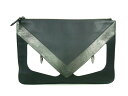 FENDI(フェンディ) クラッチバッグ バッグバグズ 7N0078 ダークグレー×黒×白 レザー【20200524】【中古】【dfs】