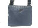 【新着】PRADA(プラダ) ショルダーバッグ - ネイビー×黒 レザー【20200312】【中古】