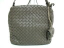 BOTTEGA VENETA(ボッテガヴェネタ) ショルダーバッグ イントレチャート B00062748G グレー レザー【20200723】【中古】【dfn】