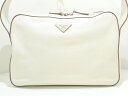 PRADA(プラダ) ショルダーバッグ ヴィッテロ ダイノ 1BC023 タルコ・TALCO(白) レザー【20200617】【中古】【dfs】