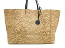 BOTTEGA VENETA(ボッテガヴェネタ) トートバッグ美品■ イントレッチオミラージュ B02904913W ベージュ×ブラウン×黒 豹柄 レザー【20200717】【中古】【dfn】
