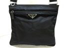 PRADA(プラダ) ショルダーバッグ - 1BH978 黒 ナイロン×レザー【20200815】【中古】【dfn】