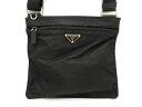 PRADA(プラダ) ショルダーバッグ - 1BH978 黒 ナイロン×レザー【20200815】【中古】【dfn】