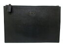 PRADA(プラダ) クラッチバッグ - 黒 レザー【20200508】【中古】【dfs】