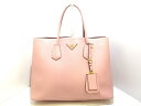 PRADA(プラダ) トートバッグ ダブルバッグ BN2756 ピンク レザー【20200715】【中古】【dfs】