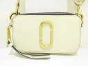MARC JACOBS(マークジェイコブス) ショルダーバッグ美品■ スナップショット スモール カメラバッグ M0012007 アイボリー×黒 エナメル(レザー)【20201019】【中古】【dfn】