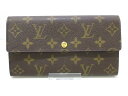 LOUIS VUITTON(ルイヴィトン) 長財布 モノグラム ポシェット・ポルト モネ クレディ M61725 ■外側 ⇒ モノグラム・キャンバス■内側 ⇒ クロスグレインレザー【20201012】【中古】【dfn】