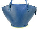 【新着】LOUIS VUITTON(ルイヴィトン) ショルダーバッグ エピ サン・ジャック ショッピング M52265 トレドブルー レザー(LVロゴの刻印入り)【20201012】【中古】