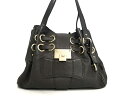 【新着】JIMMY CHOO(ジミーチュウ) ショルダーバッグ ロケット ダークブラウン レザー【20201110】【中古】