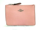 【新着】COACH(コーチ) コインケース美品■ - 57841 ピンク キーリング・パスケース付き レザー【20210211】【中古】