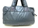【新着】CHANEL(シャネル) ボストンバッグ コココクーン グレー×ボルドー ナイロン【20201020】【中古】