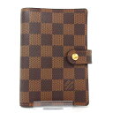 【新着】LOUIS VUITTON(ルイヴィトン) 手帳 ダミエ美品■ アジェンダPM R20700 エベヌ ダミエ・キャンバス【20210215】【中古】