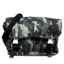 【新着】【中古】PRADA(プラダ) ショルダーバッグ 革タグ/迷彩柄 カーキ×ダークグリーン×黒 ナイロン×サフィアーノレザー