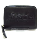 【新着】【中古】BVLGARI(ブルガリ) ソティリオ・ブルガリ コインケース ラウンドファスナー 黒 レザー