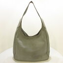 【新着】【中古】PRADA(プラダ) ショルダーバッグ ライトグレー レザー