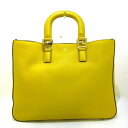 【新着】【中古】FENDI(フェンディ) FFトート トートバッグ イエロー レザー