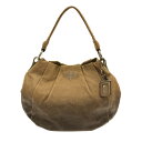 【新着】【中古】PRADA(プラダ) ショルダーバッグ 革タグ/グラデーション ベージュ×ダークブラウン レザー