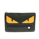 【新着】【中古】FENDI(フェンディ) セレリア/バッグバグズ クラッチバッグ 黒×ゴールド レザー