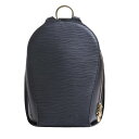 【新着】【中古】LOUIS VUITTON(ルイヴィトン) マビヨン リュックサック ノワール レザー(LVロゴの刻印入り)