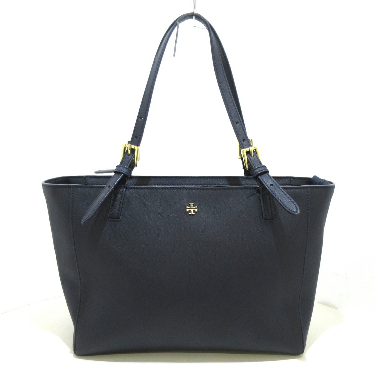 【新着】【中古】TORY BURCH(<strong>トリーバーチ</strong>) トートバッグ ダークネイビー レザー