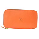 イルビゾンテ 財布 ラウンドファスナー長財布 C0442 889 Orange/Fel Lining オレンジ リバティ Liberty メンズ レディース ユニセックス 型押しロゴ 無地 【あす楽対応_関東】