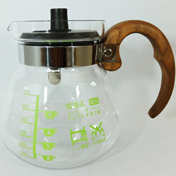 安清式コーヒーサーバー700 アンブレイカブル 「本物の木」ハンドル ウォールナット...:branding-coffee:10002973