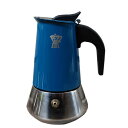 PEZZETTI ペゼッティ 直火式コーヒーメーカー ステンレスディープブルー【2cup】【ラッピング不可商品】