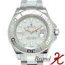 浜町店【ROLEX/ロレックス】YACHT MASTER/ヨットマスター ロレジウム16622 F番 SS×プラチナ シルバー 文字盤 AT 自動巻メンズ腕時計 箱、ケース、国際保証書【中古・美品】【送料無料】楽天