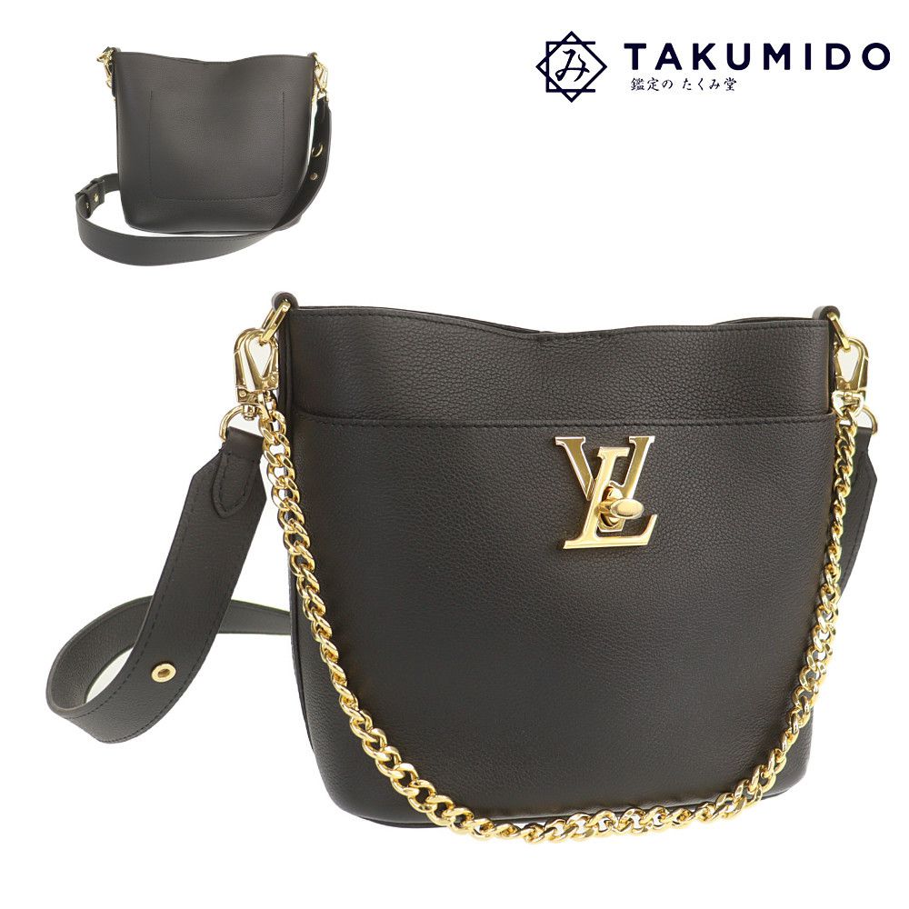 ルイヴィトン ショルダーバッグ ロック&ウォーク M24006 中古 ノワール ブラック レザー LOUIS VUITTON 【中古】| 肩掛け バック レディース 黒 ファッション ルイビトン カバン シンプル LV ブランド SAランク