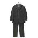 Salvatore Ferragamo コーデュロイ セットアップスーツ ブラウン サルヴァトーレ・フェラガモ Couldnray Set-up Suit　k-0188