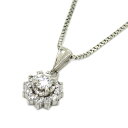 9/24 ~【全品ポイント3倍&最大2万円OFFクーポン】 JEWELRY JEWELRY ダイヤモンド ネックレス ネックレス ジュエリー ダイヤモンド Pt900プラチナ PT850プラチナチェーン レディース クリア系 ダイヤ 5.5g 【中古】