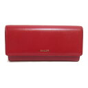 5/20限定【全品2%OFFクーポン&ポイント2倍】 バリー BALLY ZIP長財布 二つ折長財布 財布 レザー メンズ レディース レッド系 レッド 6237016 【新品】 | ブランド ブランド財布 レディース財布 サイフ