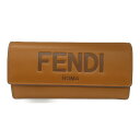 5/23 20時より【全品3%Fクーポン&ポイント3倍】 フェンディ FENDI ZIP長財布 二つ折長財布 財布 カーフ (牛革) メンズ レディース ブラウン系 クオイオ 8M0251AAYZF0QVK 【新品】 | ブランド ブランド財布 レディース財布 サイフ