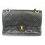 シャネル マトラッセ Wフラップ チェーン ショルダーバッグ バッグ レディース 羊革 (ラム) ブラック 【中古】 | CHANEL BRANDOFF ブランドオフ ブランド ブランドバッグ バック ショルダーバック ショルダー 肩掛け