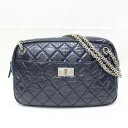 シャネル 2.55チェーンショルダーバッグ バッグ レディース レザー ネイビー シルバー金具 【中古】 | CHANEL BRANDOFF ブランドオフ ブランド ブランドバッグ バック ショルダーバッグ ショルダーバック ショルダー 肩掛け