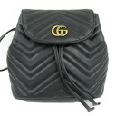 グッチ レザー リュックサック バックパック バッグ レディース ブラック 【中古】 | GUCCI BRANDOFF ブランドオフ ブランド ブランドバッグ バック リュック 学校