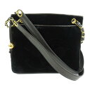 シャネル チェーンショルダーバッグ バッグ レディース ベロア ブラック 【中古】 | CHANEL BRANDOFF ブランドオフ ブランド ブランドバッグ バック ショルダーバッグ ショルダーバック ショルダー 肩掛け