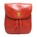 ▼8/4 20時から!最大2万円OFFクーポン&ポイント2倍▼ シャネル リュックサック バッグ レディース キャビアスキン レッド (ゴールド金具) 【中古】 | CHANEL BRANDOFF ブランドオフ ブランド ブランドバッグ バック バックパック リュック 学校