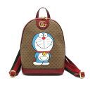 グッチ GUCCI ミニGGスプリームドラえもん リュックサック バックパック バッグ PVCコーティングキャンバス ミニGGスプリーム レディース ブラウン系 / ボルドー系 647816 【中古】 | ブランド ブランドバッグ バック リュック 学校