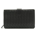 ▼1/30まで!最大3万円OFFクーポン&全品対象ポイント5倍▼ ボッテガヴェネタ BOTTEGA VENETA 二つ折り財布 財布 レザー レディース ブラック系 121060 【中古】 | ブランド ブランド財布 レディース財布 サイフ