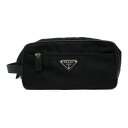 ▼12/04 20時より!全品ポイント5倍&最大3万円OFFクーポン▼ プラダ PRADA セカンドバッグ セカンドバッグ クラッチバッグ バッグ ナイロン レディース ブラック系 【中古】